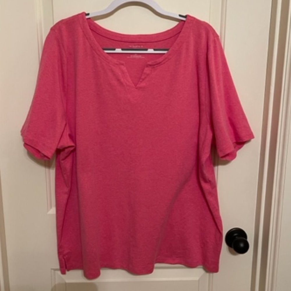 Talbots TEE, Pink, NWOT, 3X